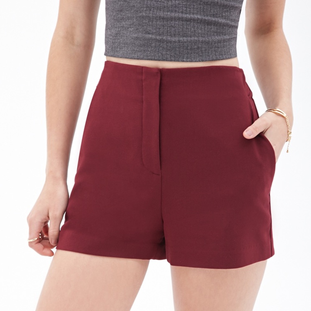 ❣️SALE❣️Forever 21 Merlot High Waist Shorts